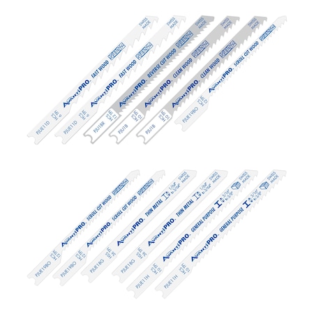 Diablo AvantiPRO U-Shank Jig Saw Blade Set for Wood & Metal (12-pieces) PJU12BC